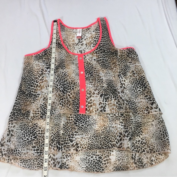 No Boundaries Leopard & Pink Tank Top - Picture 8 of 16